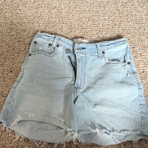 Abercrombie & Fitch Light Wash Jean Shorts